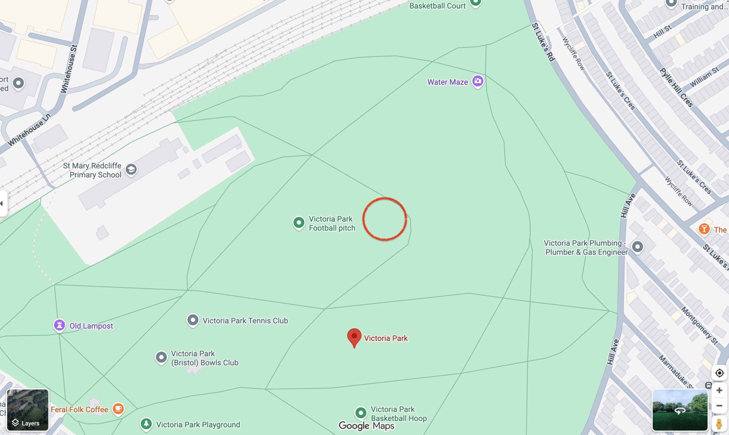 Google Maps to find Tai Chi in the Park

Victoria Park, Bristol Bs3